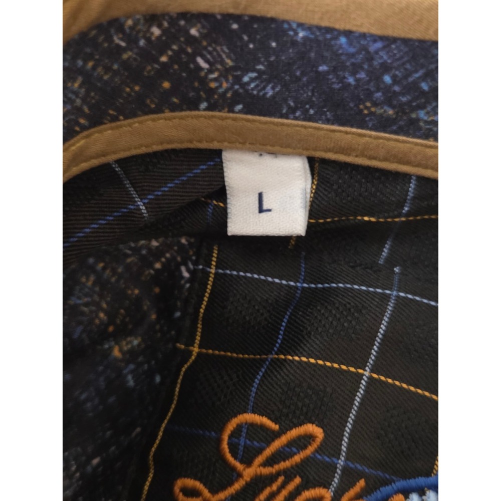 Luchiano Visconti button up shirt Men's size Large Checked Flip Cuff - Picture 6 of 10